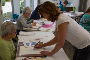 Drawing with Peggy Magovern - Larry Wagner Photo