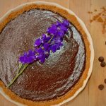 Flower and Spice Dark Chocolate Tart