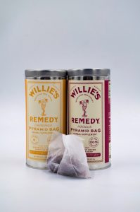 a picture of tea from the Willie’s Remedy brand of products
