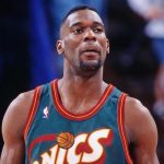 a picture of Shawn Kemp in a jersey