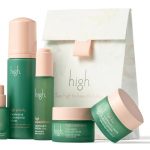 High Beauty products in green packaging