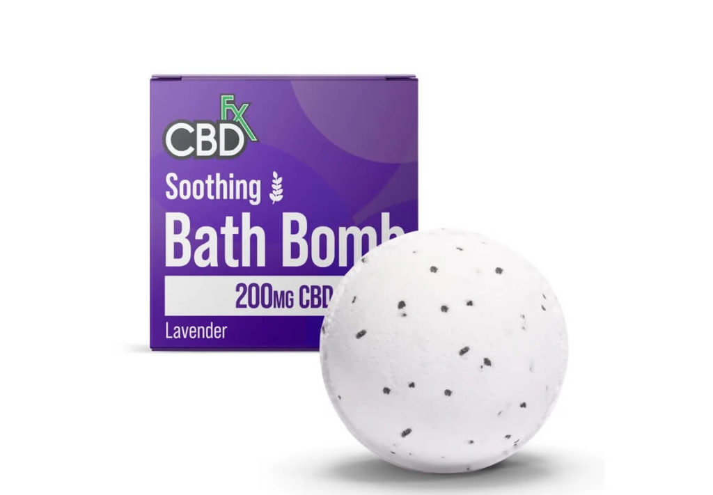 CBDFX calming lavender bath bomb